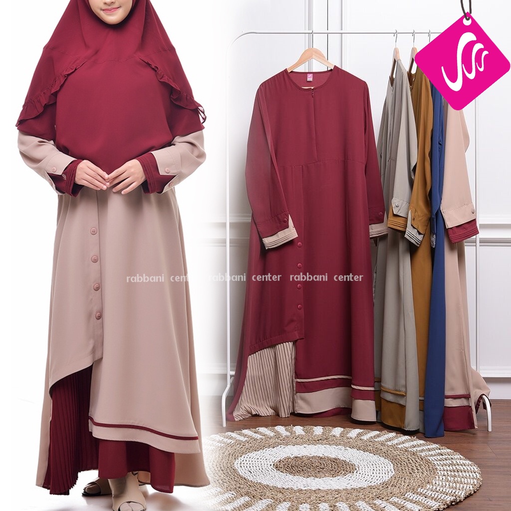 dresslim rabbani aksara gamis koko couple dress kemko lebaran sarimbit