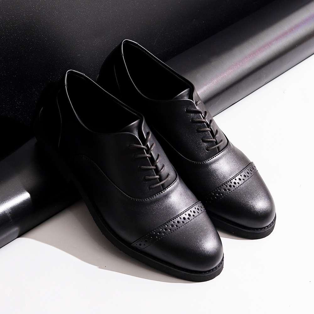 OXFORD BLACK |ManNeedMe x Lvnatica| Sepatu Pantofel Pria Kantor ORI