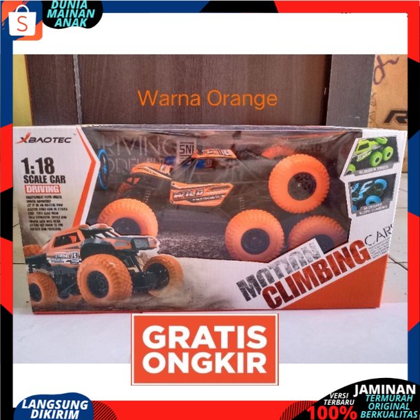 MAINAN MOBIL REMOT CONTROL 4WD TERBARU 8 RODA 1;18 MOTION RC CAR CLIMBING CAR BATERAI CAS