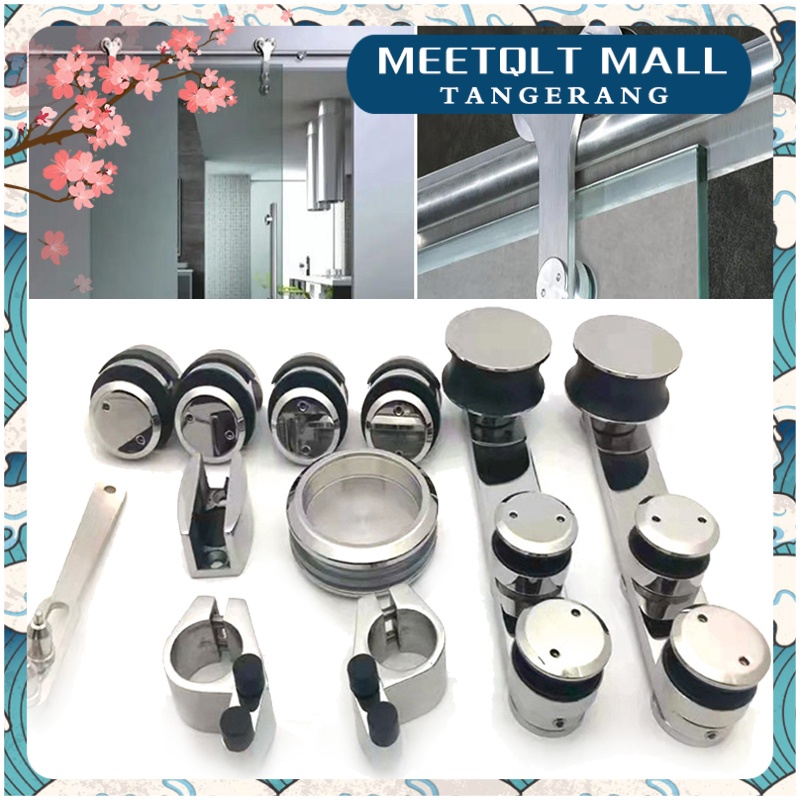 Rel Pintu Kaca Geser/Sliding Glass Door Hardware/Rel Pintu Kaca Sleding/Aksesoris Pintu Kaca Geser