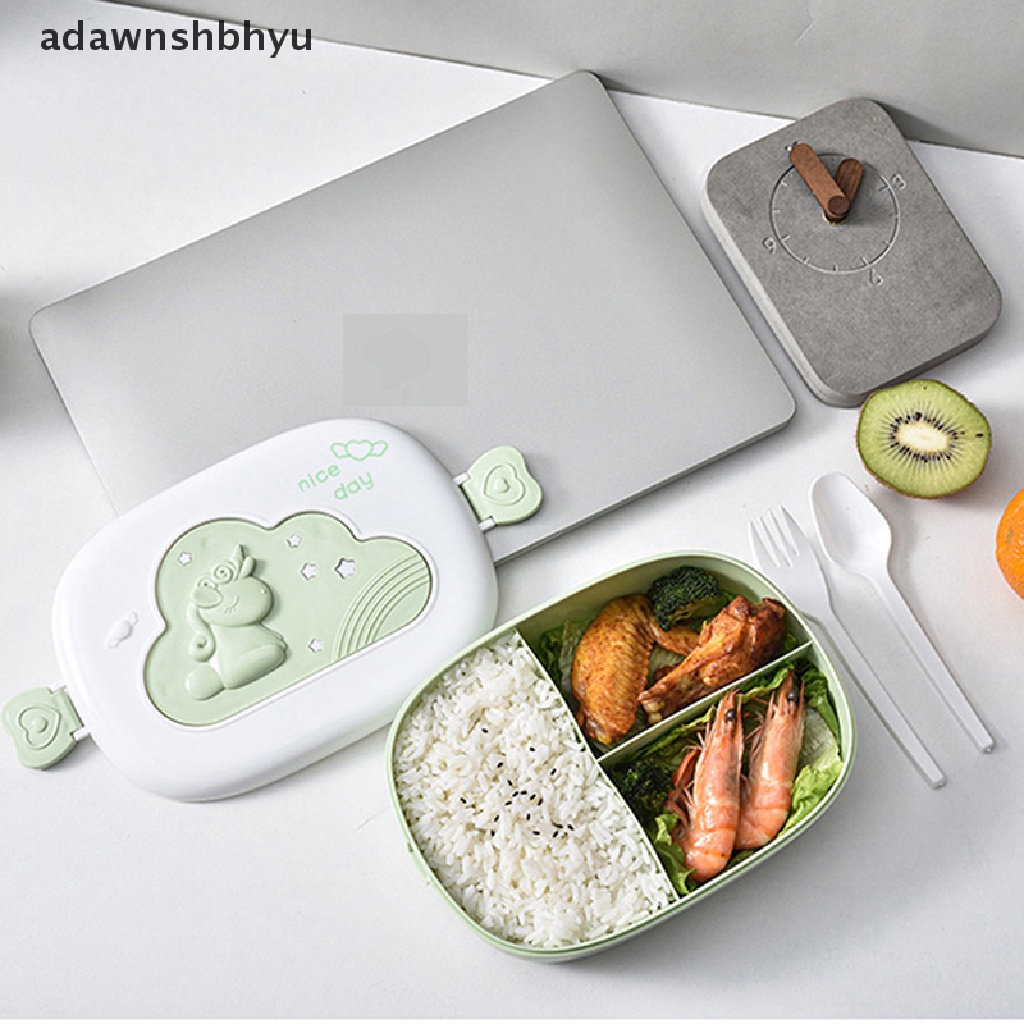 Adawnshbhyu Kotak Makan Anak Portable Dengan Kompartemen Food Container Piknik Bento Food Box ID