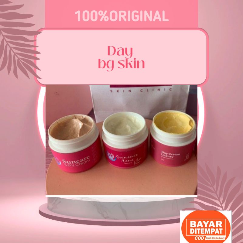 Day luxury bg skin / sunscreen acne /suncare ivory cream Bg skincare