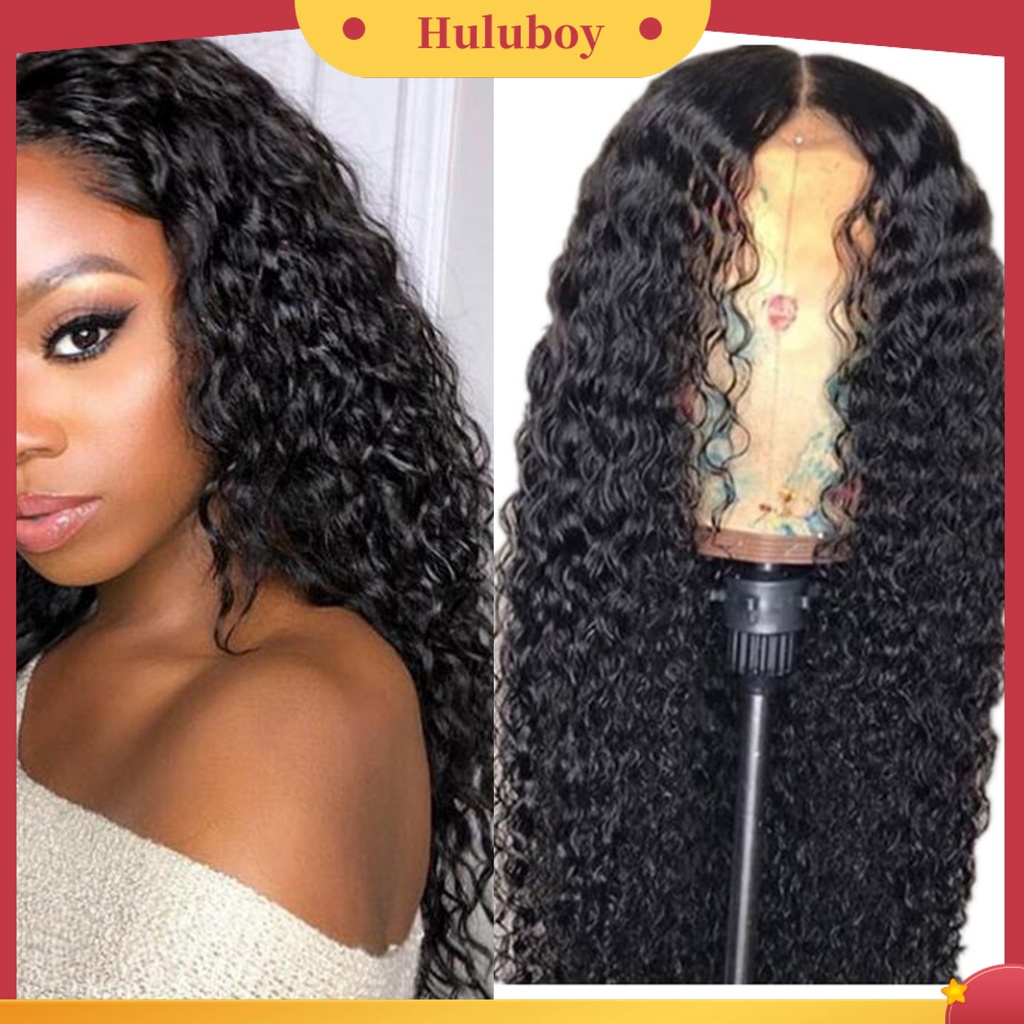 Wig Rambut Keriting Wanita Bahan Silk Suhu Tinggi Mudah Digunakan Untuk Pesta