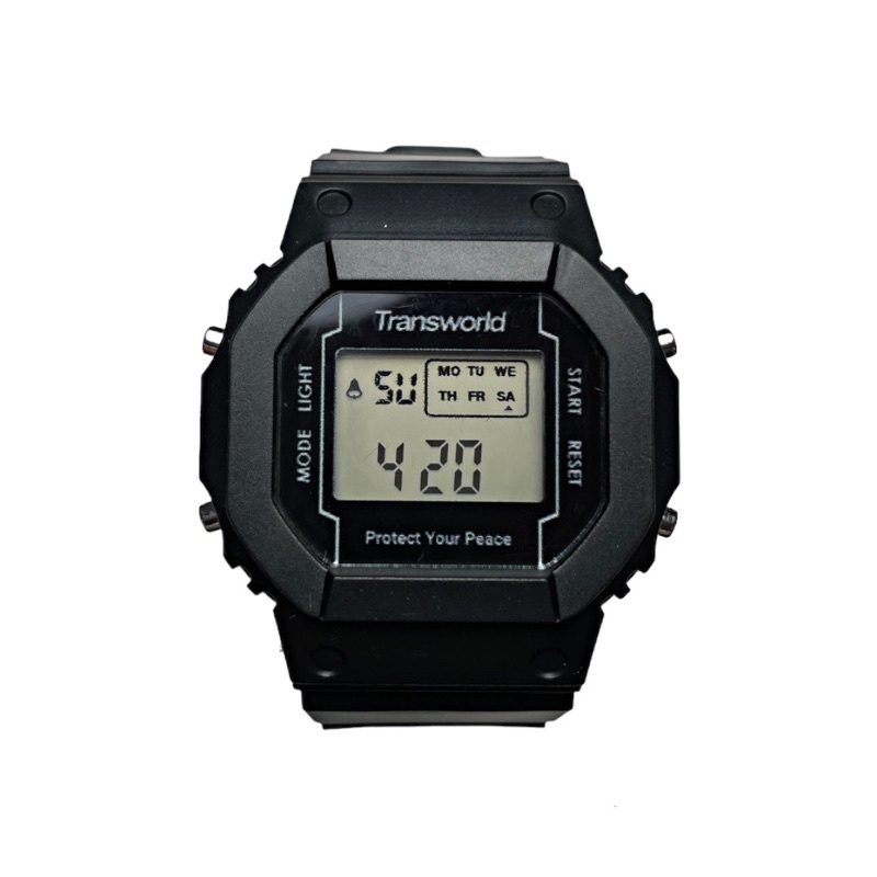 Transworld Digital Watches Peace Black | Jam Tangan Digital