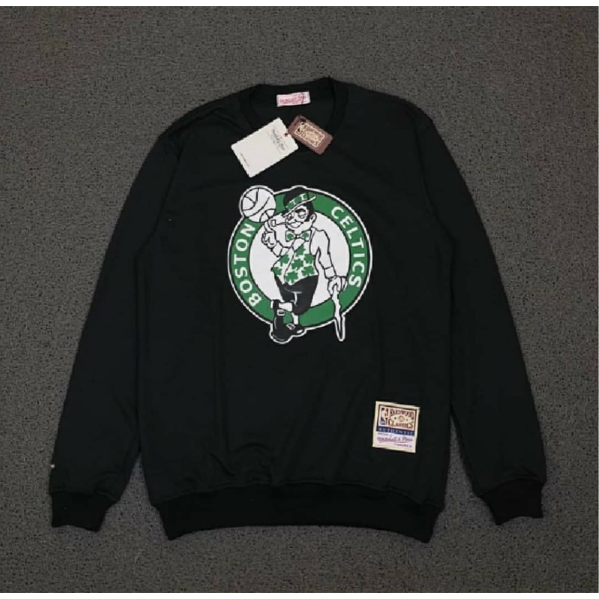 Jaket Sweater Crewneck Celtics Boston Fullbordir&amp;Fulltag Premium