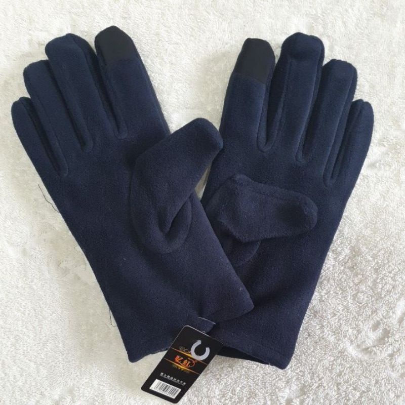 sarung tangan pria touch screen man glove tebal A04