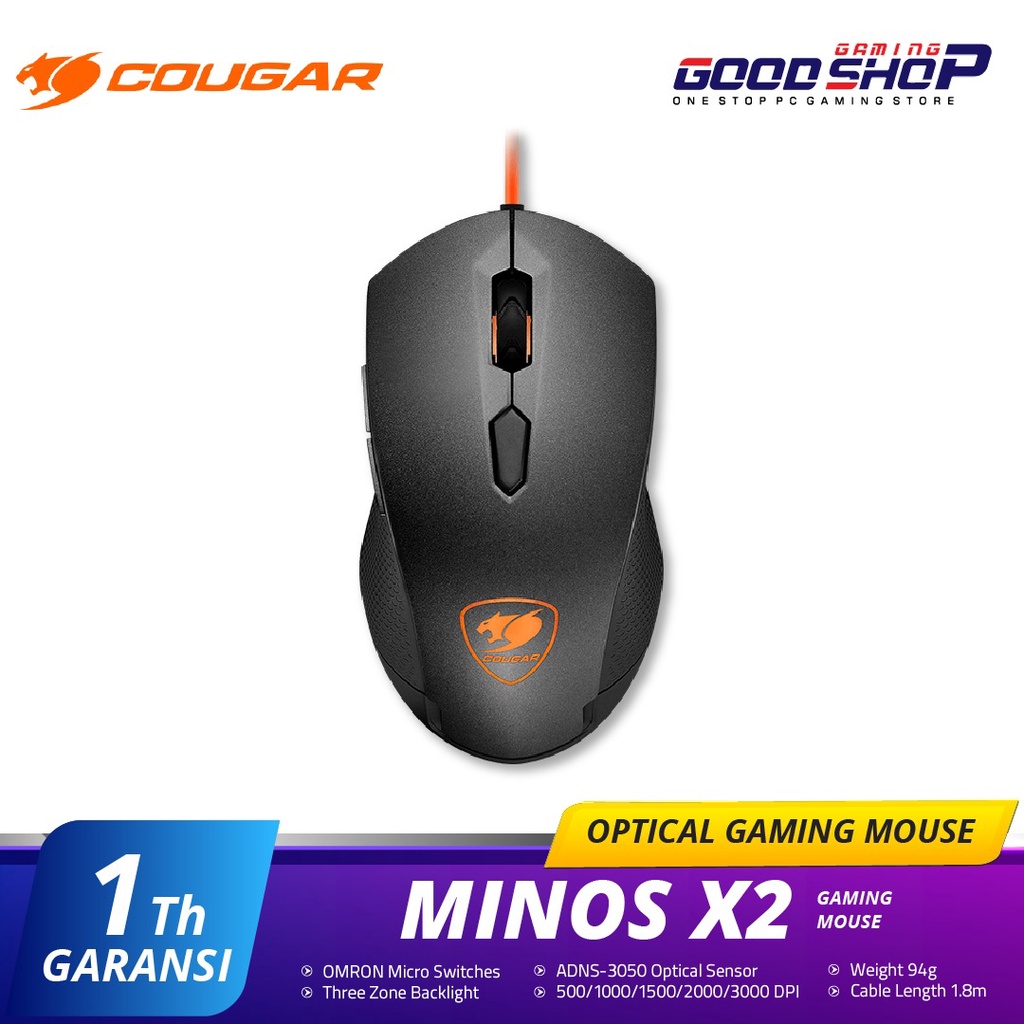 Cougar Minos X2 Optical Gaming Sensor Adjustable DPI - Gaming Mouse