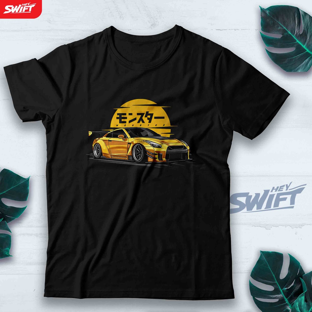 KAOS Jdm Monster NISSAN Gtr R-35 GT-R R35 TSHIRT BAJU DISTRO