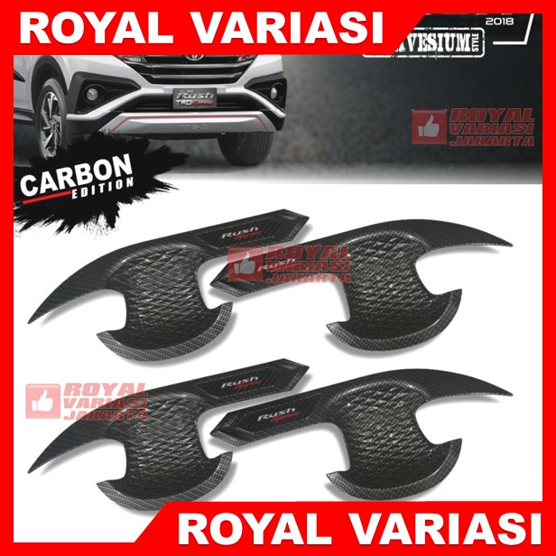 Outer Handle Mangkok Pintu Carbon RUSH 2018-2022 Luxury