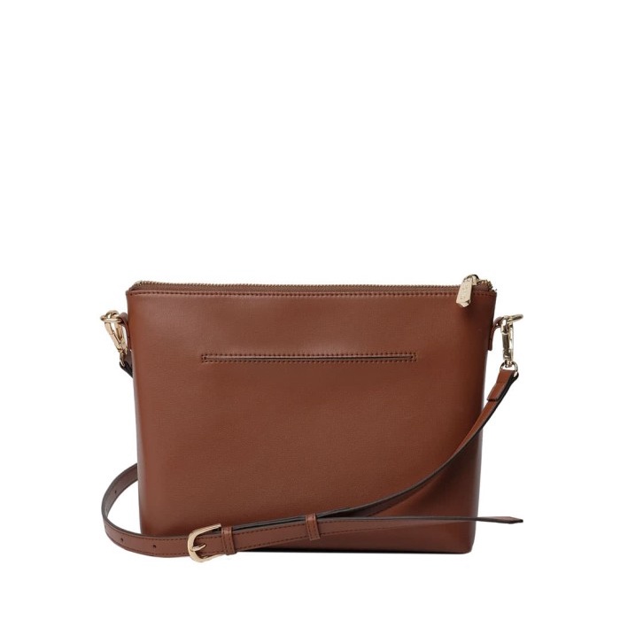 TAS-SELEMPANG-WANITA- POVILO MILAN SLING BAG BROWN -WANITA-SELEMPANG-TAS