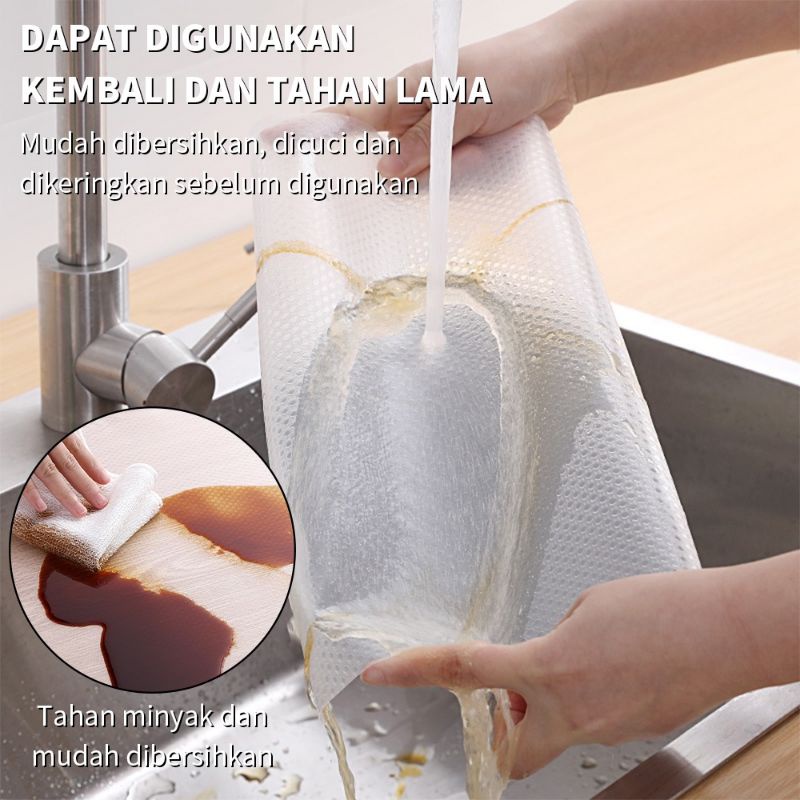 Alas EVA transparan anti slip anti air Alas meja makan laci lemari kabinet baju dapur kulkas  serbag