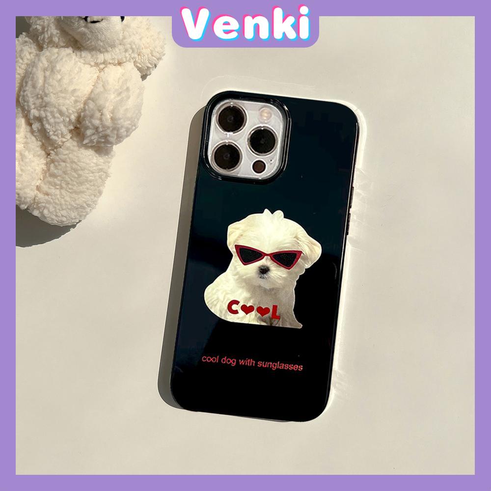 Case For iPhone 14 Pro Max Soft TPU Candy Case Sunglasses Dog Glossy Back Cover Camera Protection Shockproof For iPhone 13 12 11 Pro Max 7 8 Plus X XR