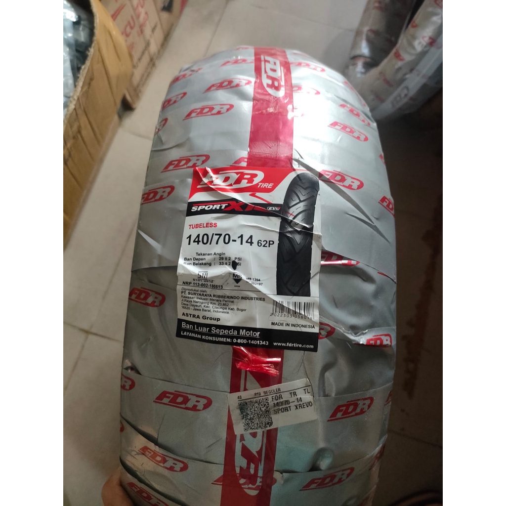 140/70-14 XR EVO FDR TUBELESS BAN