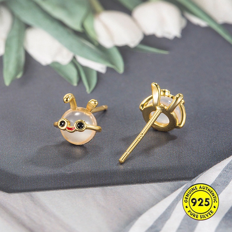 Anting Tusuk Wanita Kelinci Lucu Minyak Tetes U1305