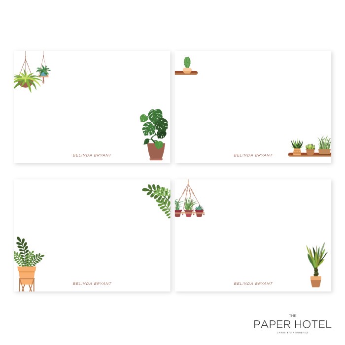 

NOTECARD - THE POT-HEAD (PERSONALIZED INITIALS/ NAME, 16PCS)