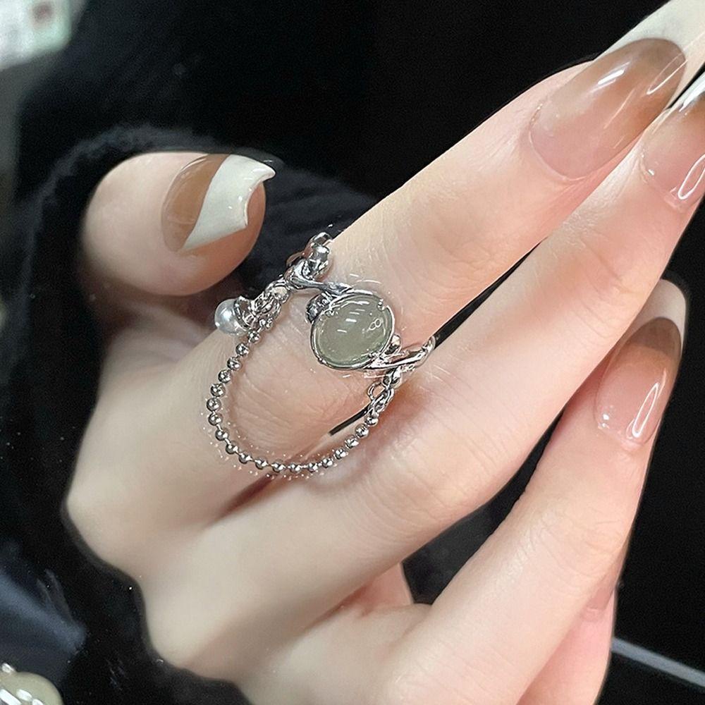 Mxbeauty Wanita Cincin Halus Vintage Gadis Hadiah Rumbai Niche Desain Pembukaan Rings Cooper Fashion Perhiasan