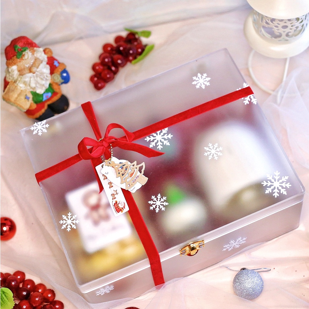 

Hampers Christmas Parsel Natal Bingkisan Natalan Acrylic Salju Cookies Parcel Kue Kering Humidifier Fragrance Oil Scented Candle Hadiah Natal