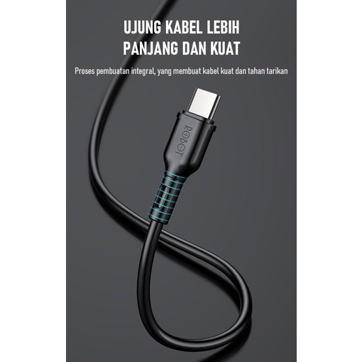 Kabel Data Type C ROBOT RBC100S 1M Data Cable 2,4A Original - Garansi Resmi 1 Tahun