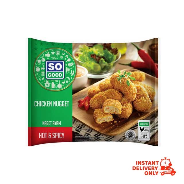 

⭐BISA COD⭐ SO GOOD CHICKEN NUGG HOT&SPICY 400 GR HARUS KURIR INSTANT