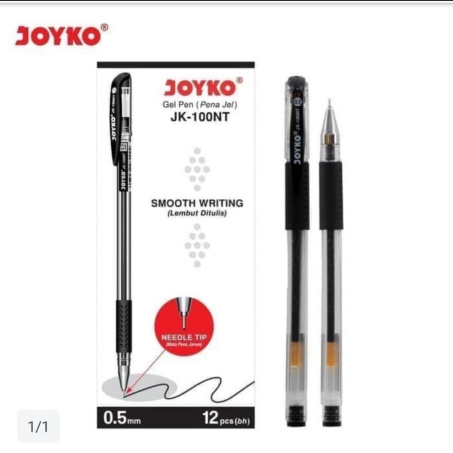 

Pulpen Gel Joyko 0,5 mm JK - 100 NT 1 Box - 12 Pcs