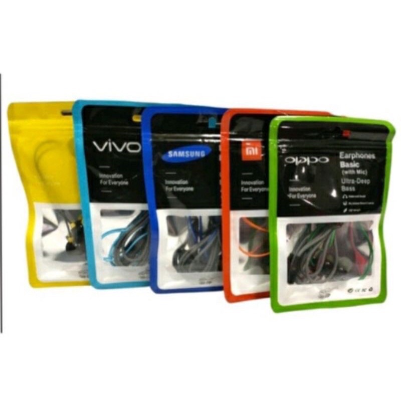 002 Burd 2 Plus Headset Branded Stereo Earphone Hansfree Ultra Deep Bass With Mic Warna Abu Macaron HF Extra Bass