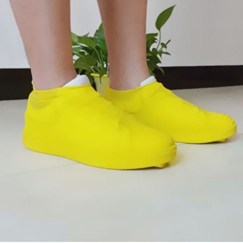 Cover Sepatu Karet Silicone Anti Air Sarung Pelindung Waterproof Silikon Shoes