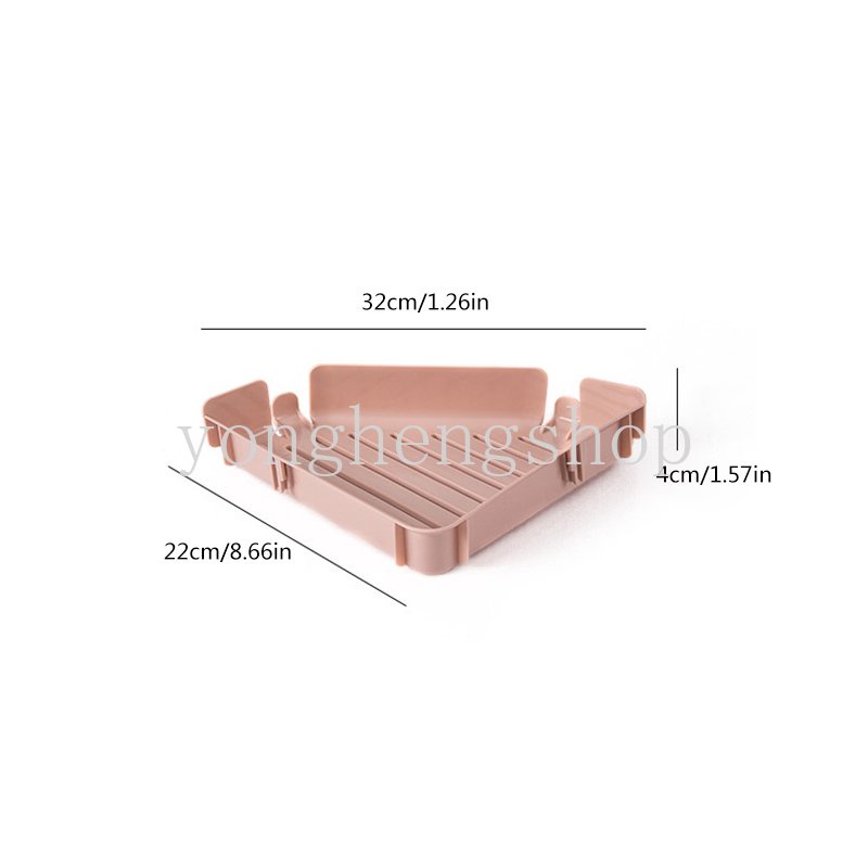 Kreatif Multifungsi Kamar Mandi Sudut Rak Penyimpanan Punch Gratis Segitiga Gantung Drain Finishing Rak Dapur Supply