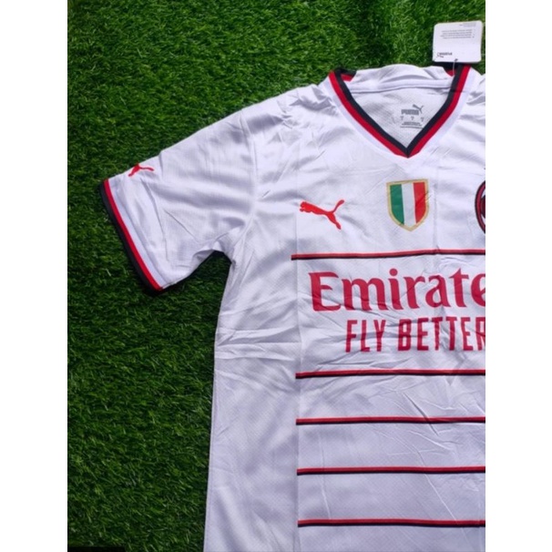 Jersey Bola A C M I L A N Away 2022 2023 Grade Ori Import Baju Sepak Bola Pria