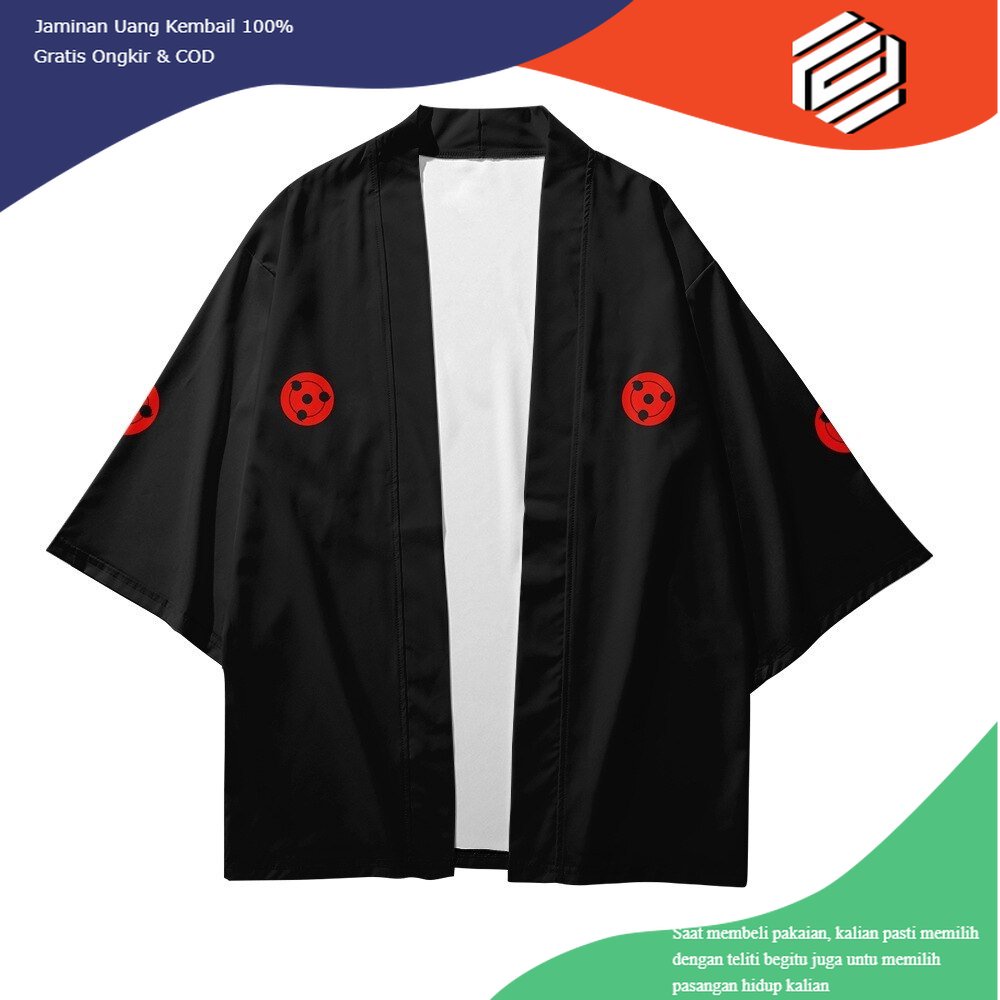 baju baju Cosplay Kimono Haori Anime Manga Naruto Uchiha custom kimono jepang