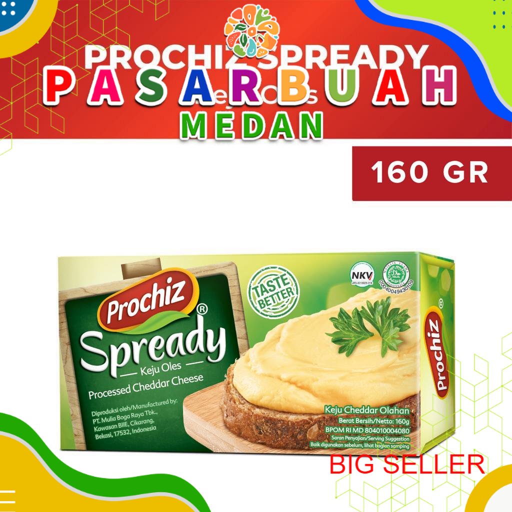 

Keju PROCHIZ Spready 160 gr | PASAR BUAH MEDAN