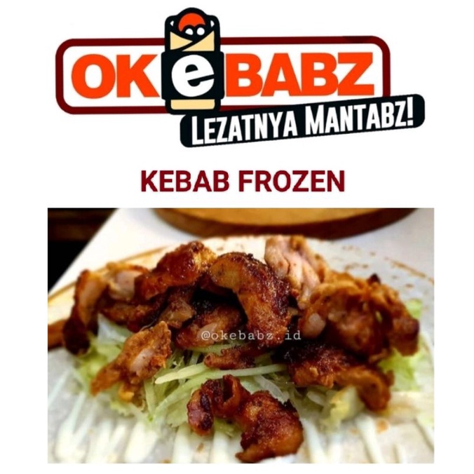 

kebab frozen full daging ayam asli isi 8 uk sedang