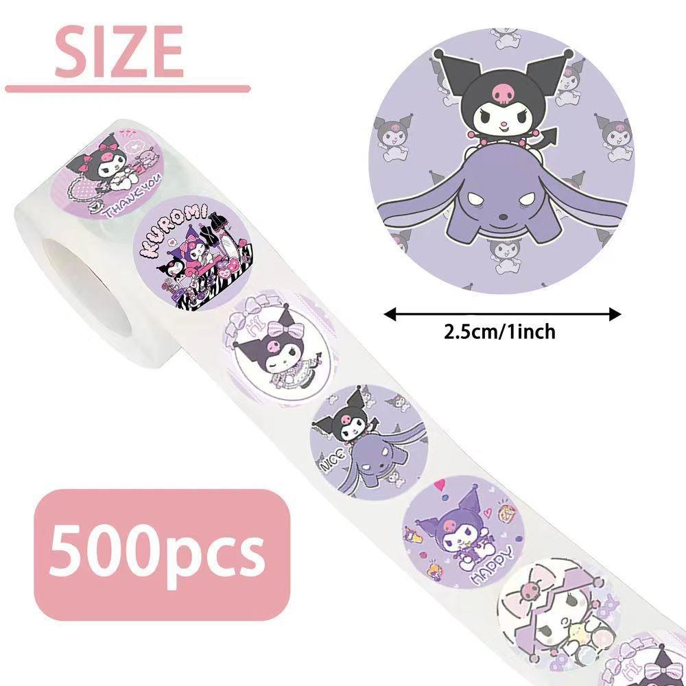 Mxbeauty Albums Stiker Kawaii INS Kartun Label Kuromi DIY My Melody Cinnamoroll Sealing Stickers