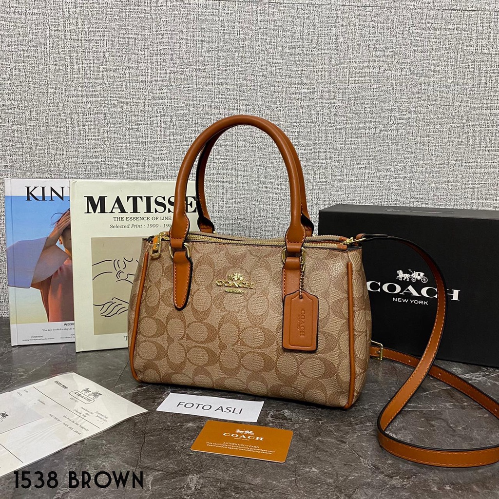 Co@ch Christie Carryall In Crossgrain Leather 1538 (FreeKantongKain+Bubble Wrap)