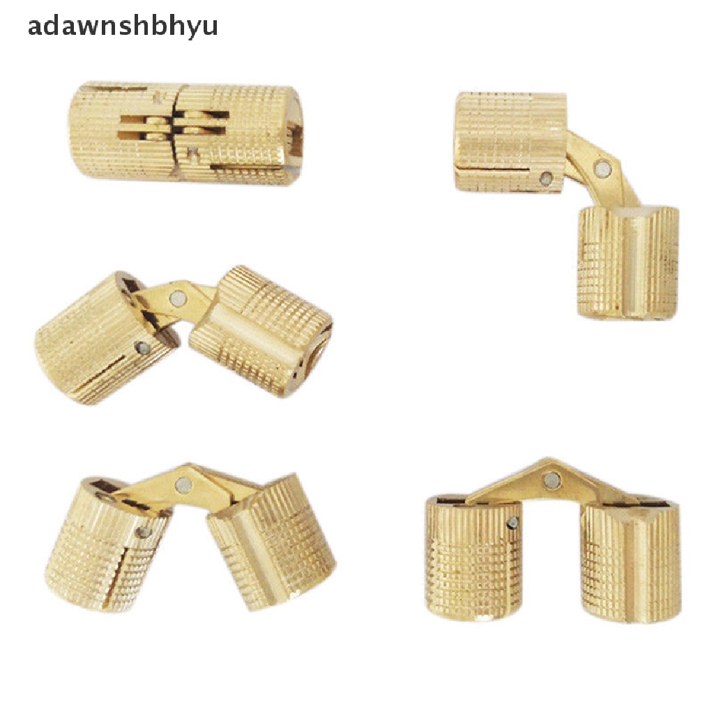 Adawnshbhyu 4pcs 10/12mm Kuningan Hidden Barrel Hinge Invisible Hinge Worktop  Id