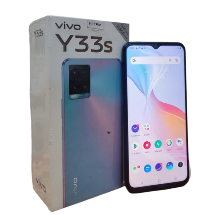 vivo Y33s Ram 8GB Internal 128GB HP Second Seken Bekas  Fullset [murah] hp murah