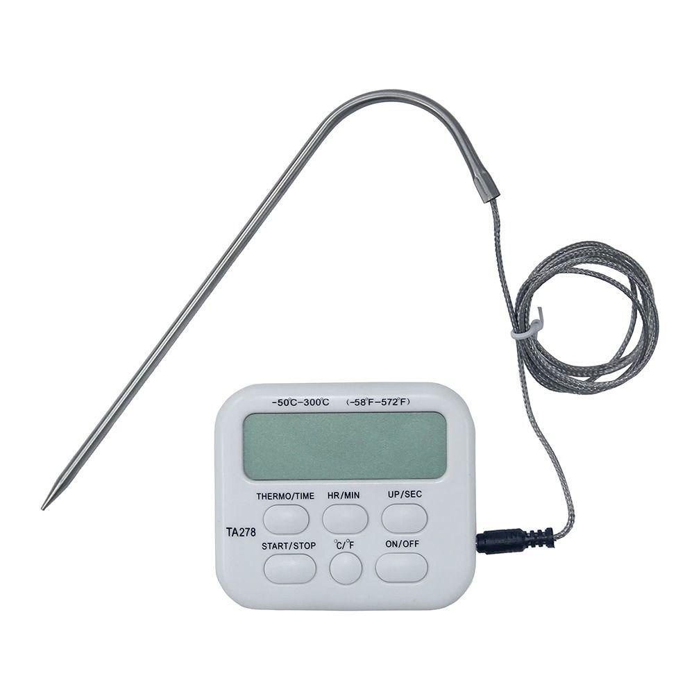 Top Termometer Dapur Digital TA278 Untuk Daging BBQ Makanan Dengan Alarm Pengukur Suhu