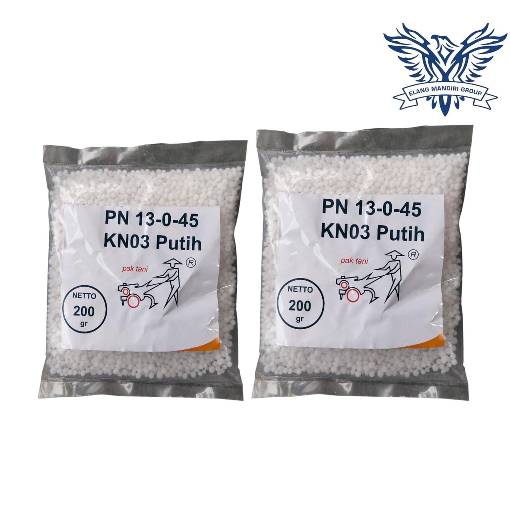 Repack Pupuk KNO3 Putih PN PRILL 13-0-45 Pak Tani 200 Gram Saprotan Utama