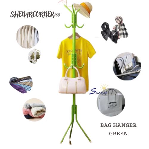SHENAR GANTUNGAN TAS BAJU GANTUNGAN TOPI JAS JAKET / GANTUNGAN BAJU BERDIRI PORTABLE SERBAGUNA - BAG HANGER, SHENARCORNER168