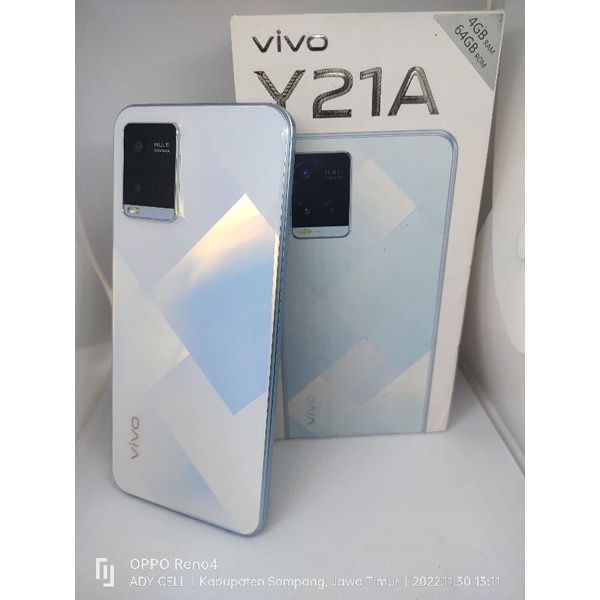 VIVO Y21A 4/64 SECOND LIKE NEW, FULLSET ORIGINAL