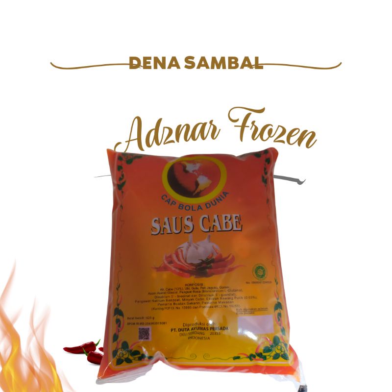 

sambal cabe BOLA dunia 625g