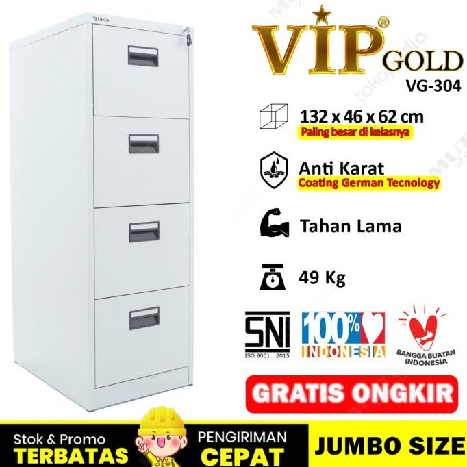 

NEW VIP GOLD VG-304 FILLING CABINET 4 LACI LEMARI ARSIP STOK TERBATAS