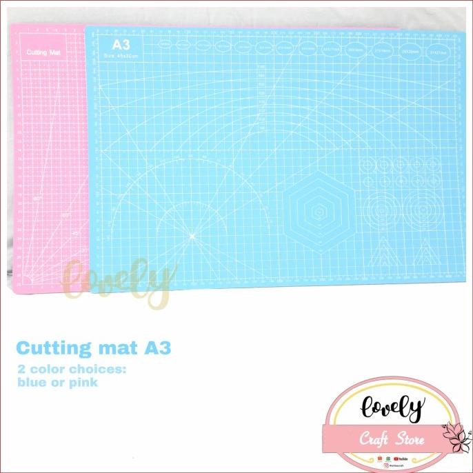 

Terlaris Cutting Mat a3 45x30cm (uk dalam 42x28cm) tebal 3mm bolak balik Termurah