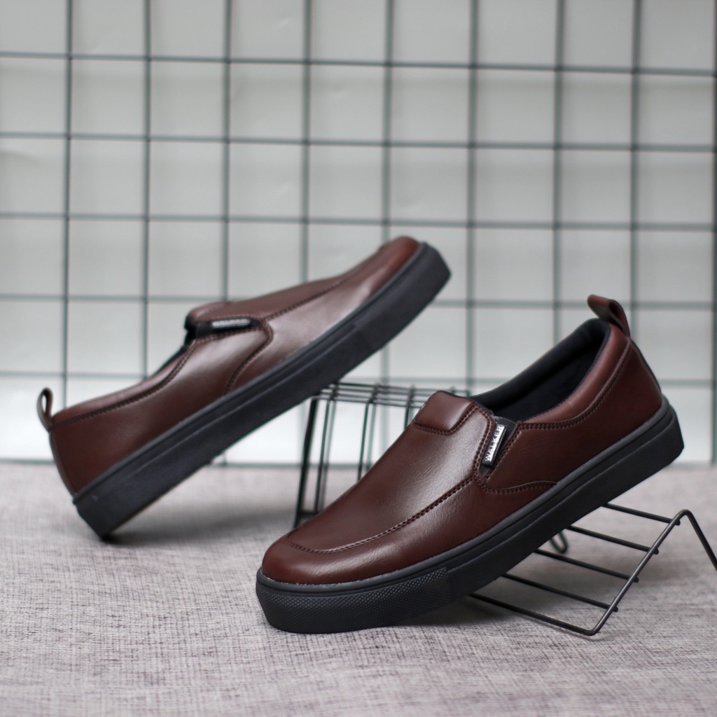 BURAY X SEPATU SLIP ON PRIA LOAFER DEWASA KULIT PU ASLI PREMIUM CASUAL KASUAL FORMAL PANTOFEL PRIA KERJA KANTOR SEKOLAH KULIAH GURU PNS PESTA RESMI NYAMAN || SEPATU SLIP ON PRIA PANSUS BERKUALITAS FASHION TRANDY