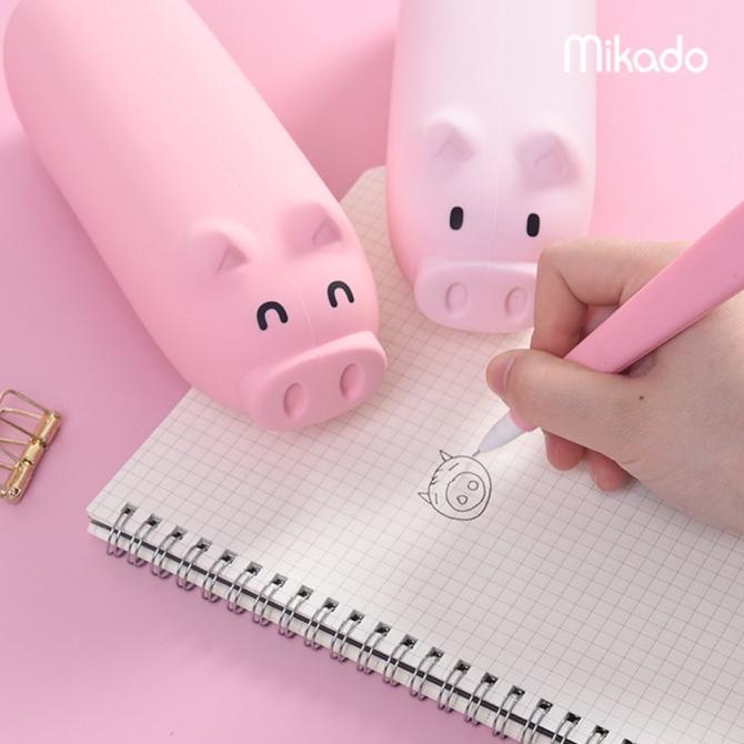 

Pencil Case / Tempat Pensil Languo - Pencil Case Pig Silicone