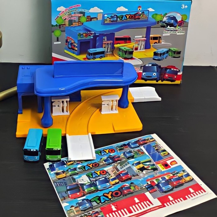 *#*#*#*#] Little Bus Tayo Track Set Parking Area Arena Jalan Bus Tayo
