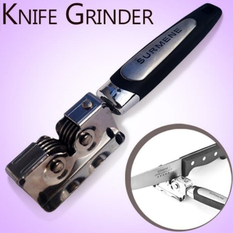 PENGASAH PISAU GUNTING SERBAGUNA STAINLESS - KNIFE GRINDER SHARPENER - ALAT ASAHAN PISAU TAJAM TUMPUL