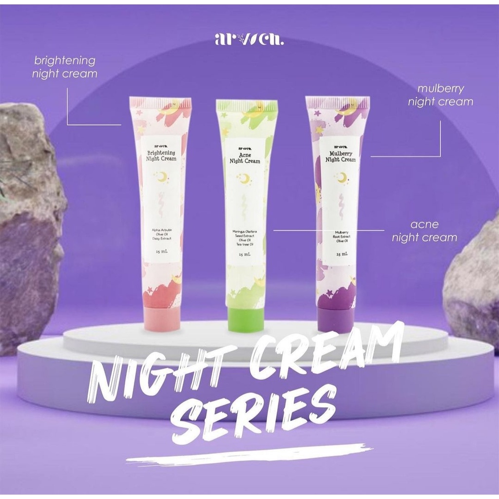 ❤ MEMEY ❤ ARVVEN Night Cream Series | Brightening Acne Mulberry