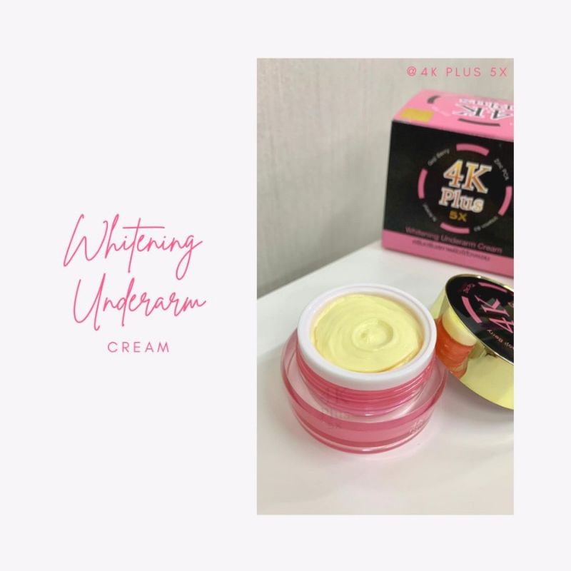 4K PLUS UNDERARM 5X WHITENING BODY CREAM