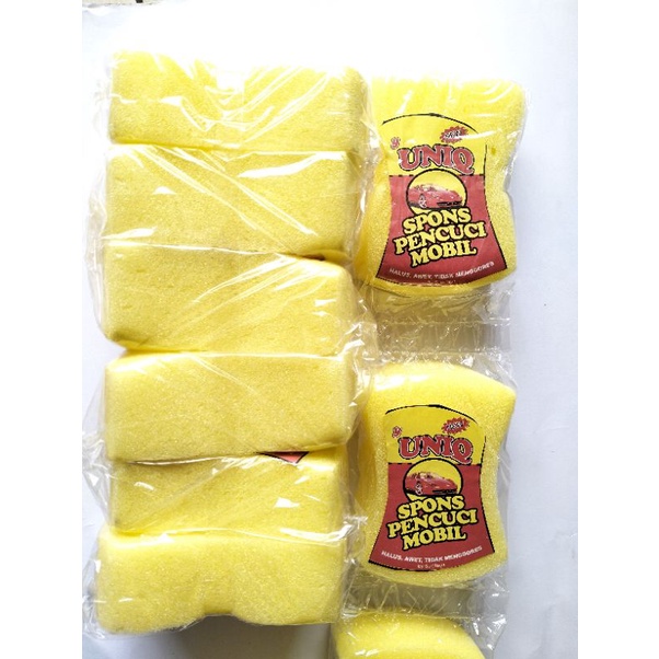 (6pcs)Spons Busa Cuci Motor Mobil Besar Uniq/Spon Mencuci Motor