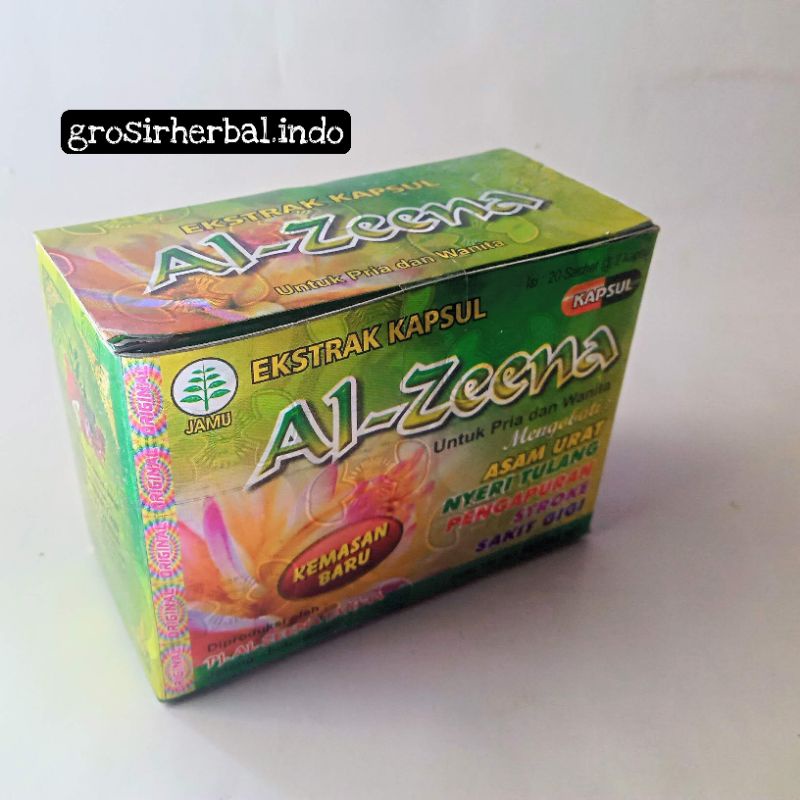 

Al Zeena - Kapsul Asam Urat Box Original Isi 20
